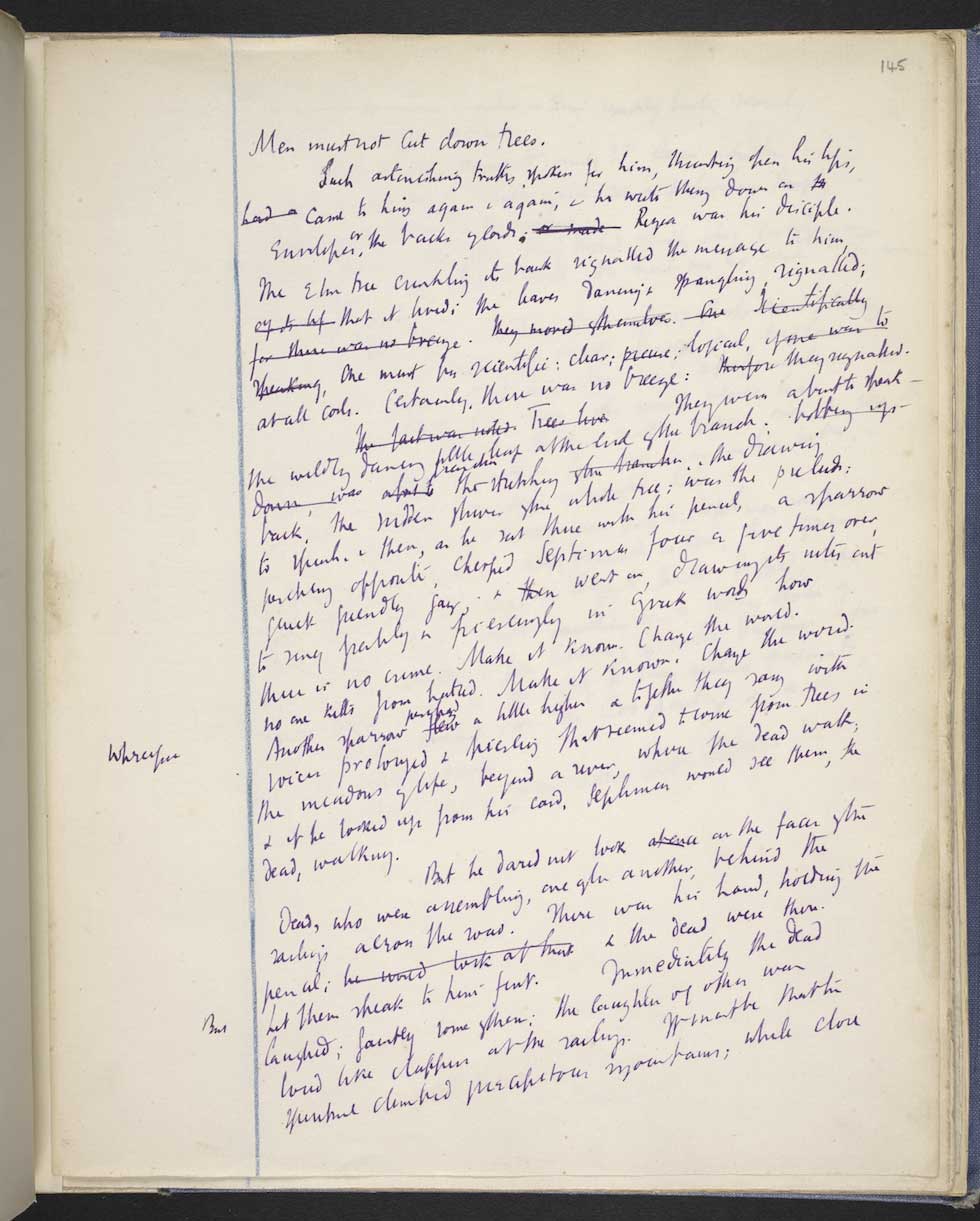 Mrs Dalloway, Virginia Woolf, f.145r